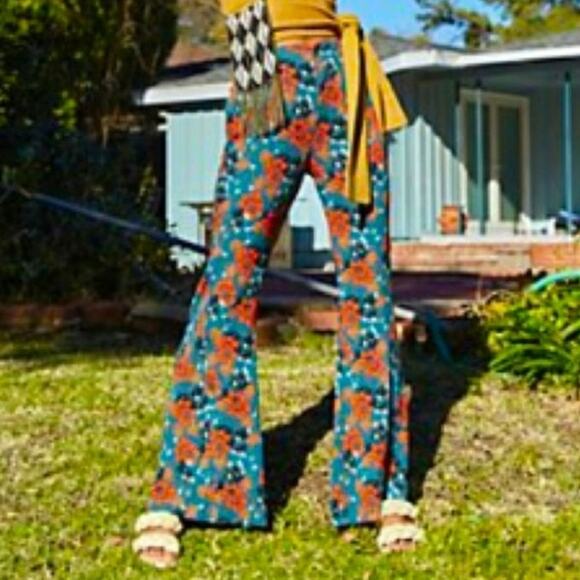 NWT Free People Can't Take My Eyes Off You Floral Pants - Picture 10 of 10